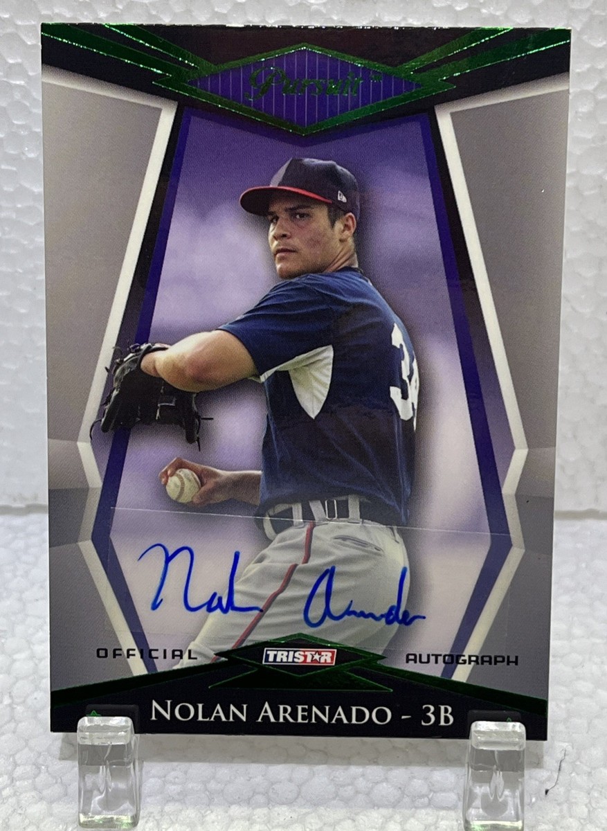 2011 TriStar Pursuit Nolan Arenado PROSPECT AUTO /25 Green #23 