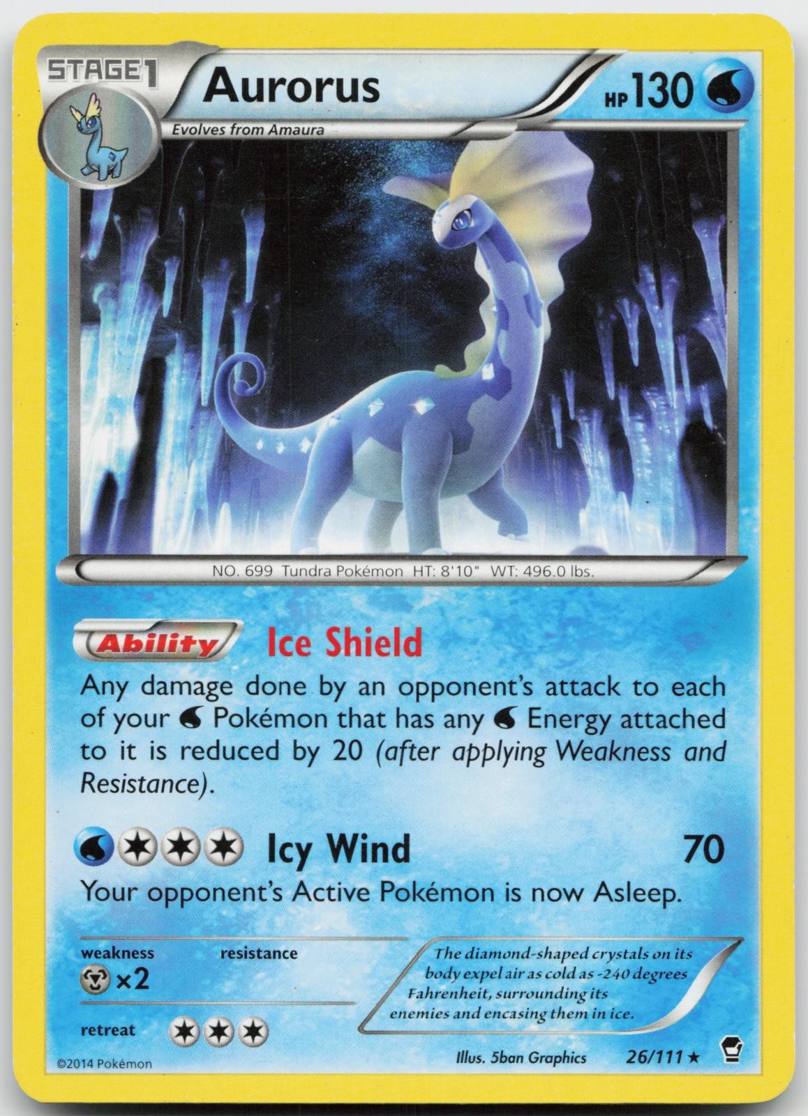 Aurorus 26/111 Pokemon Furious Fists - LP