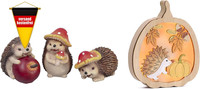 Valery Madelyn Herbstdeko Igeln,Tierfigur Niedlichen Innen Und DraußEn,Geschenk