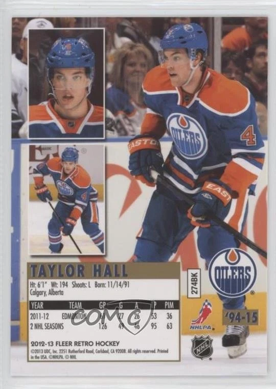 2012-13 Fleer Retro 1994-95 Fleer Ultra Design Taylor Hall #'94-15 - Image 2 of 2