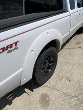 07-12 Ford Ranger Right Passenger Rear Fender Flare Moulding Trim White 07-12 Ford Ranger Right Passenger Rear Fender Flare Moulding Trim White