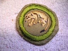 STALKING Type C Tan Narrow Crimped 1936-1946 Merit Badge