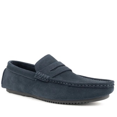 La Conte Men's Blue Suede Moccasins Casual Fashion LAC3969-20303