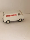 Vintage Tonka Mini Ambulance Van Pressed Steel White Toy Truck Tiny 1970's