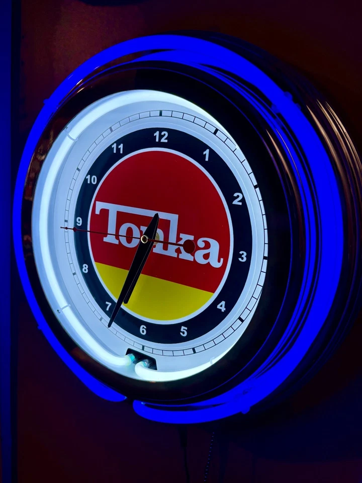 Tonka Toy Truck Car Store Man Cave Retro Neon Adverting Clock Sign - Image 3 of 4