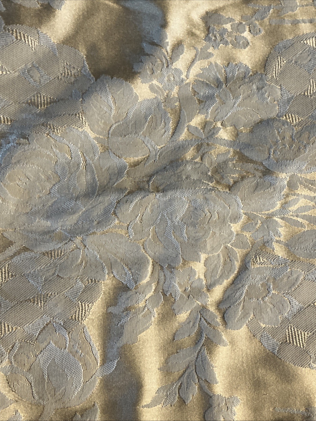 CROSCILL WHITE LABEL GOLD FLORAL  (2) EURO PILLOW SHAMS 21 X 23 + 1 LUMBAR 3PC