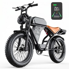 48V 20AH MOUNTAIN EBIKE 20" FAT TIRE ADULTS ELECTRIC BIKE 2500W 32MPH