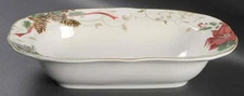 222 Fifth Holiday Wishes Oval Vegetable Bowl 8923920