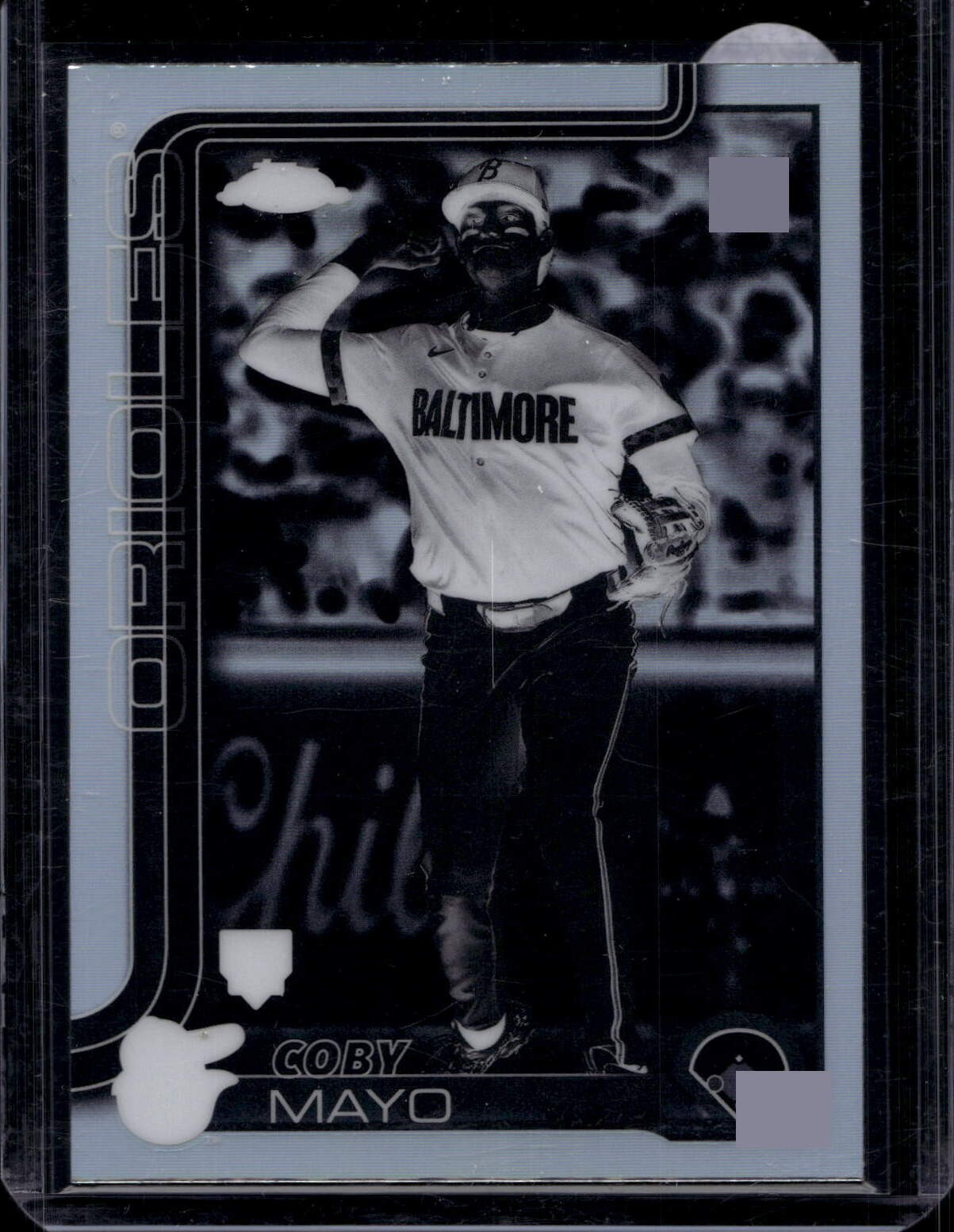 2025 Topps Chrome #120 Coby Mayo Negative Refractors