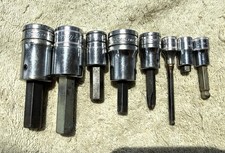 Lot Of 8 Snap-on Socket Drivers As Pictured Described