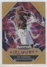 2020 Panini Prizm Draft Picks Fireworks Neon Orange /50 Ed Howard #PDP181 00jz