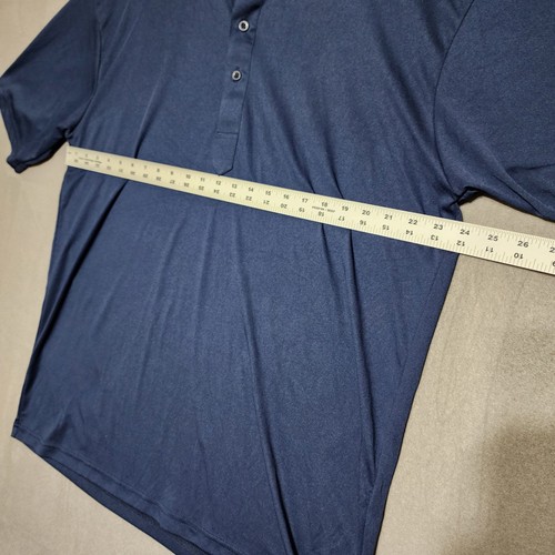 Polo homme Collars & Co XXL décontracté bleu uni manches courtes classique - Photo 3/7
