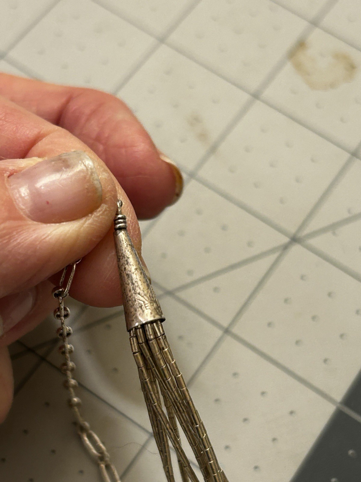 Navajo 925 turquoise Choker Multi strands Necklac… - image 9