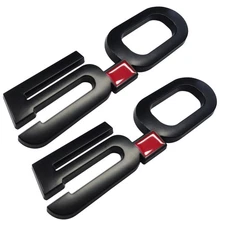 1 Pairs Matte Black 5.0 Badge For 2015-2021 Mustang GT Right Left Fender Emblem