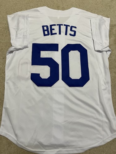 New Mookie Betts Los Angeles Dodgers White Jersey Men’s Large