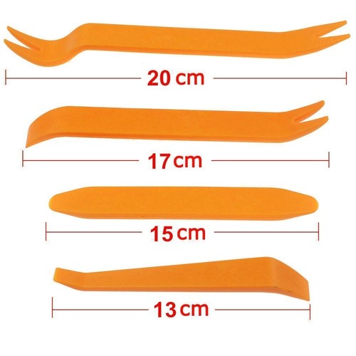 4pcs Car Trim Removal Tool Set Panel Door Pry Dash Plastic Interior Radio Kit - Foto 9 di 11
