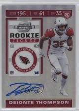 2019 Panini Contenders Optic Holo Prizm Rookie Ticket Deionte Thompson Auto gy9