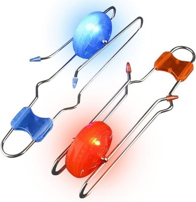 ArtCreativity Retro Light Up Gyro Wheels Toy - 2 Pack, 8.5 Inch