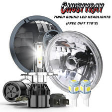 For Ford Mustang 196573 Brightest Pair 7 Round Led Headlights High Low Beam