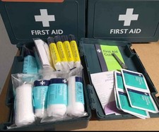 Expired 2023 First Aid Boxes Reduced Bargain. Sealed New Kits Hone Office Car