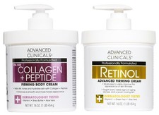 Advanced 2 Count, Collagen Peptides Cream  Unscented Retinol Bundle