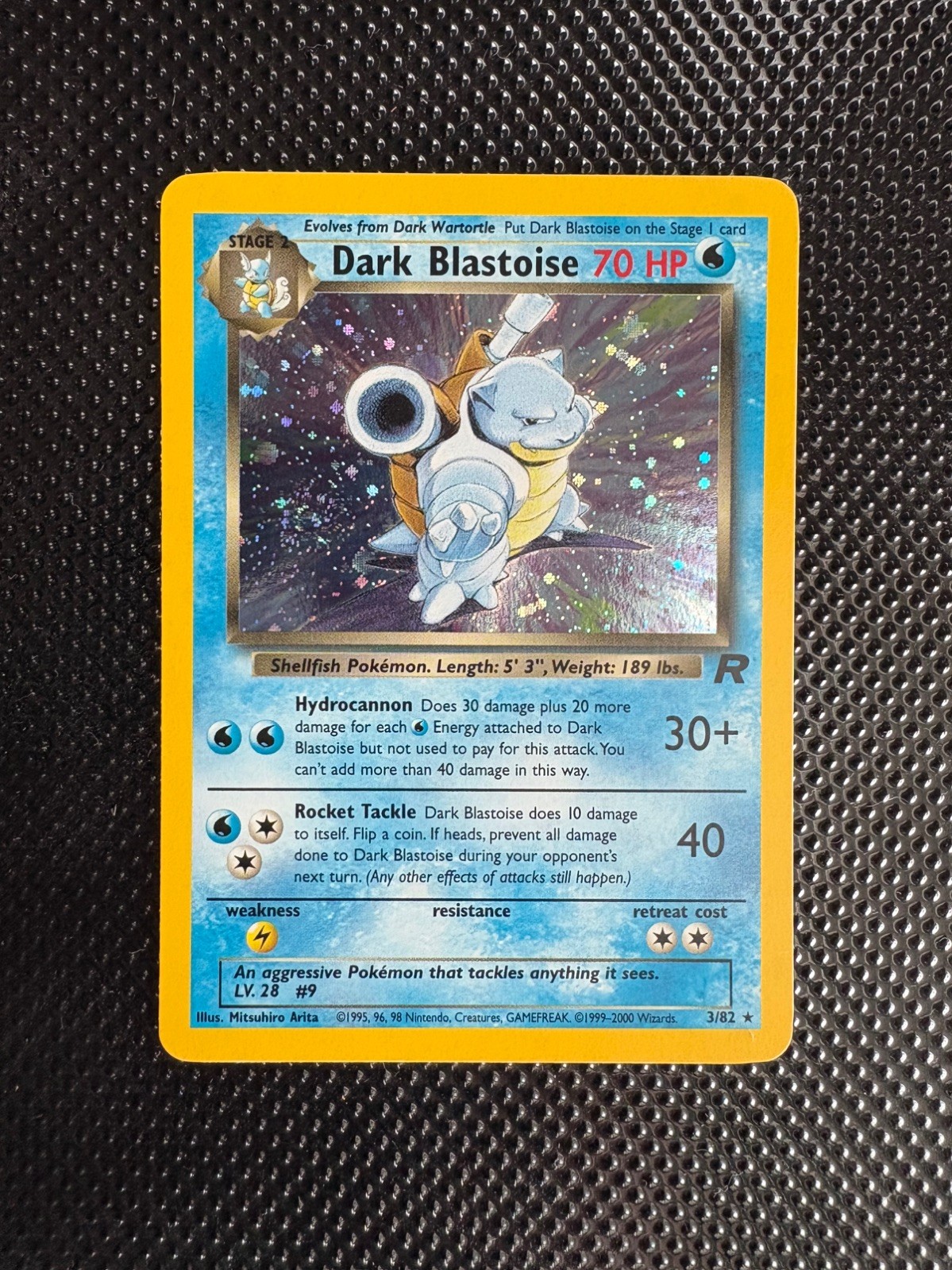 Pokemon TCG: Team Rocket Unlimited Dark Blastoise 3/82 Holo Rare - NM/M