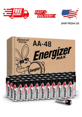 Energizer MAX AA Batteries (48 Pack), Double A Alkaline Batteries
