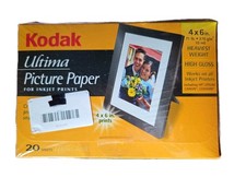 Kodak Ultima Picture Paper Inkjet Printers 20 Sheets 4x6  High Gloss
