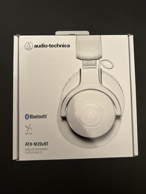 Audio-Technica ATH-M20xBT Over-Ear Sound Isolating Bluetooth Headphones - WHITE