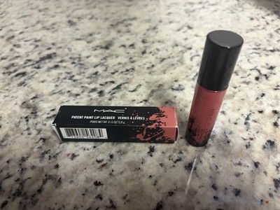 NIB New MAC Patent Paint Lip Lacquer LACQUERED UP Full Size 0.13 oz