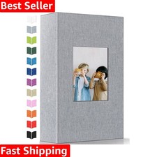 Photo Album 4x6 with 300 Pockets,Slip-in Picture Albums,Linen Cover Memory Bo...