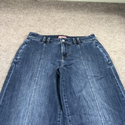 Lucky Legend Wide Leg Jeans Womens 16 Blue Med Wash Denim Sample