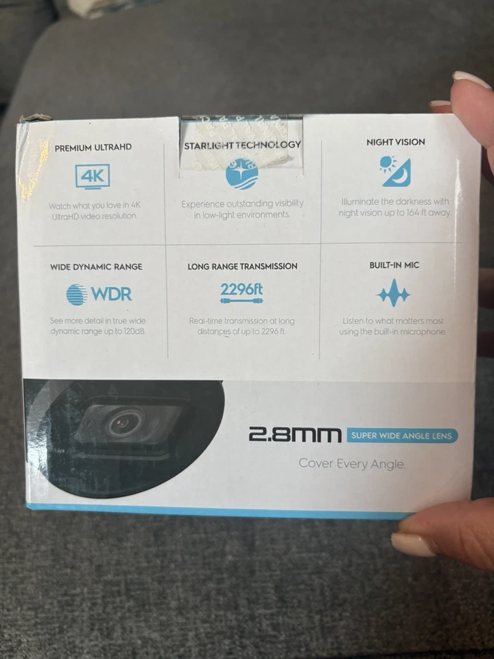 AMCREST AMC4KDM28-B-V3 Outdoor Analog Security Dome Camera 2.8mm 8MP 4K UltraHD - Image 4 of 4