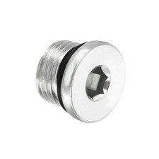 9/16-18UNF Hex Head Pipe Fitting Plug, Male Thread 45# Steel Plug