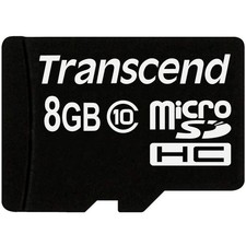 Transcend 8GB microSDXC/SDHC Class 10 Premium with Adapter Standar UK IMPORT