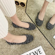 Women Loafers Round Toe Flats Ladies Slip On Ballet Casual Comfort Shoes Office