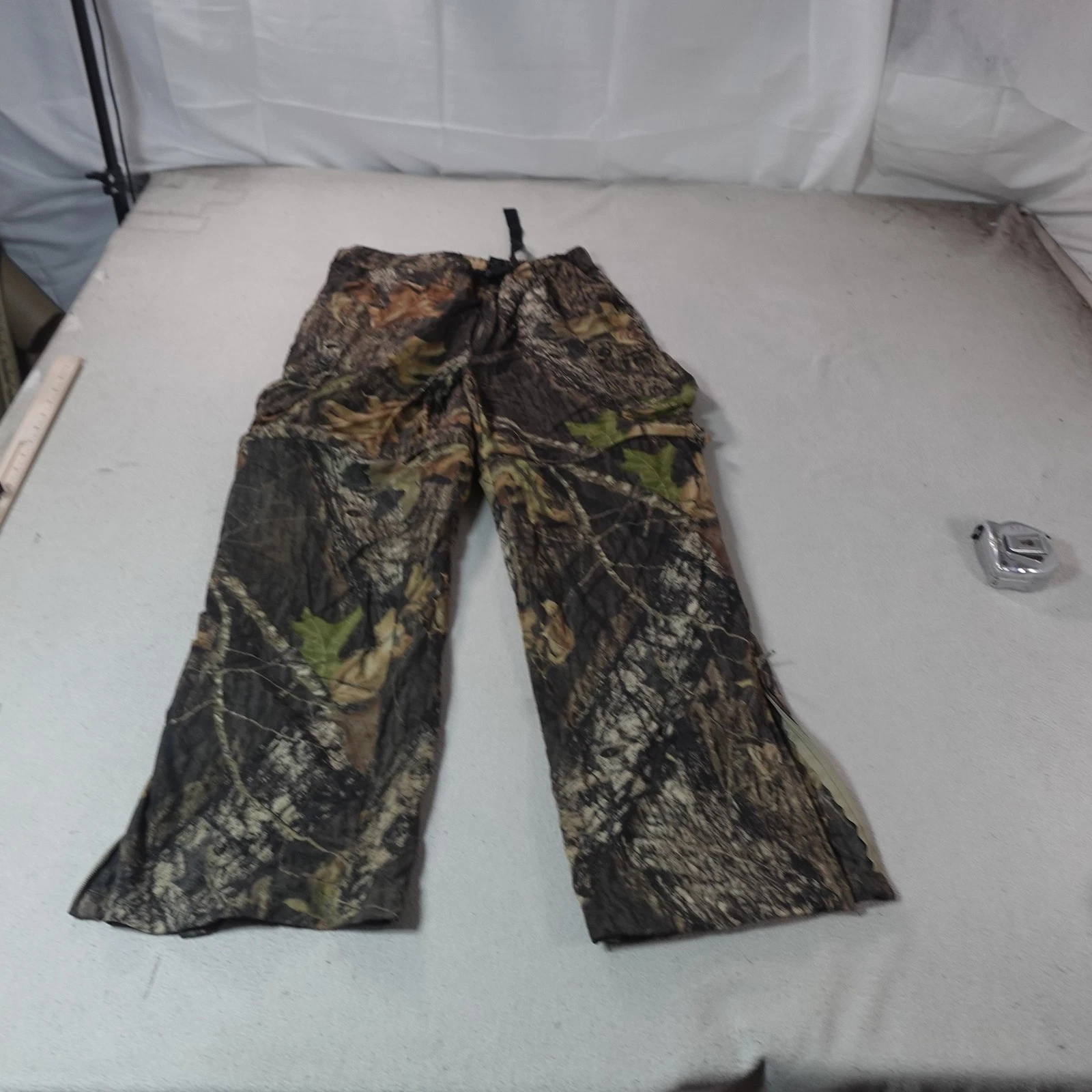 Guide Series Camo Pants Mens Medium Brown Rain Nylon Hunting Outdoor Pockets