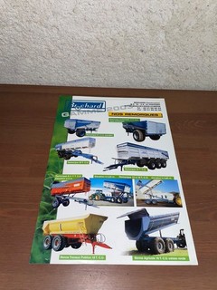 brochure prospekt PROSPECTUS GAMME BENNE ET EPANDEUR BROCHARD tracteur someca ih