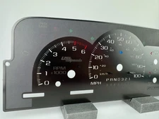 US Speedo Stealth (Stainless Steel) Gauge Face for 95'-98' GM/Chevy Truck & SUV