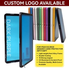 Magnetic Metal Slab Protector Case Guard Box Bumper for PSA/BGS Graded Cards