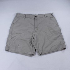Carhartt Men's Canvas Work Shorts B144 TAN Khaki Carpenter Size 38 Vintage Y2K