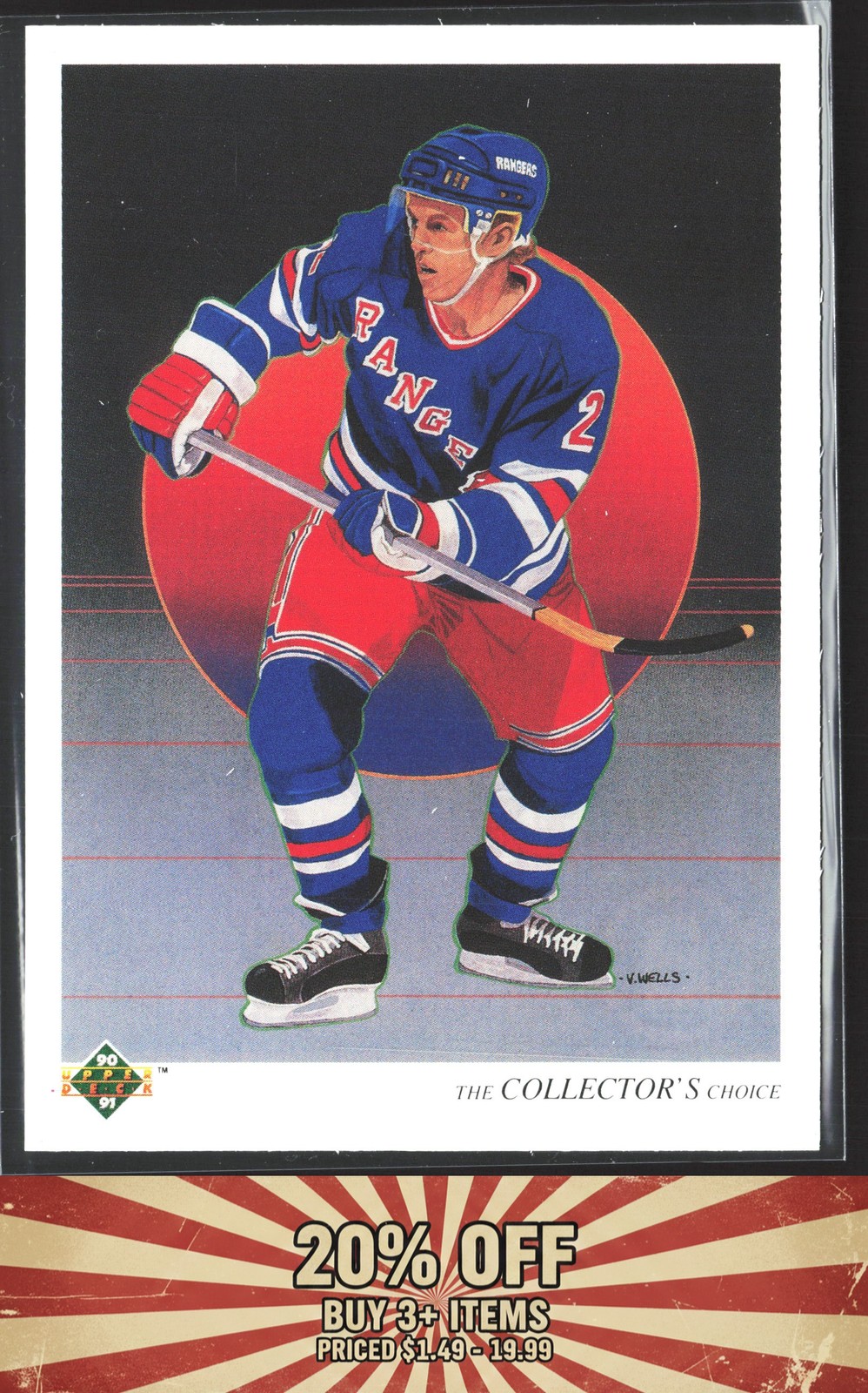 1990-91 Upper Deck #315 Brian Leetch New York Rangers