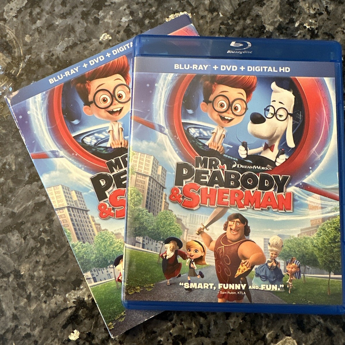 Mr. Peabody Sherman (Blu-ray/DVD, 2014, 2-Disc Set) No Digital