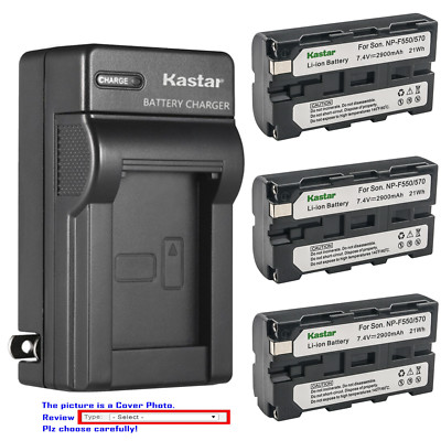 Kastar Battery AC Wall Charger for Sony NP-F550 & CCD-TR950 CCD-TR97 CCD-TRT97