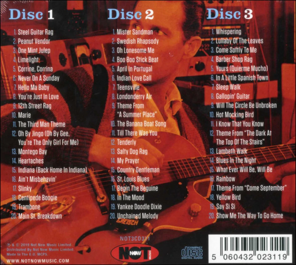 CHET ATKINS  * 60 Greatest Hits * NEW 3-CD Box Set * All Original Recordings - Imagem 2 de 2