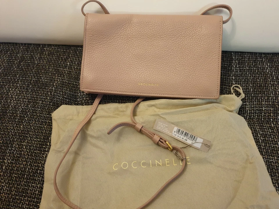 COCCINELLE - BEST QUALITY , ITALIAN LEATHER CLUTCH BAG IN Skin RRP 245£ - Image 4 of 4