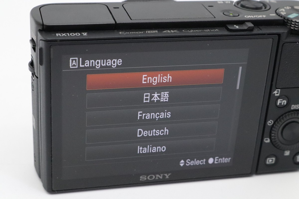 Sony Cyber-shot DSC-RX100 VA DSC-RX100M5A English Menu