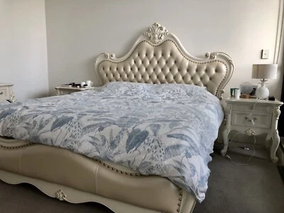 6 Pieces Of Timber Leather Bedroom Furniture Sets Beds Gumtree