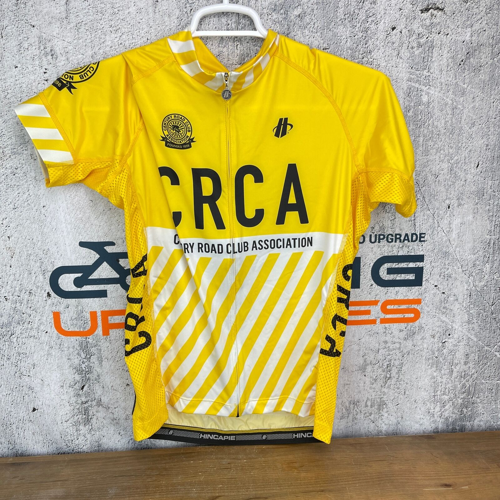 namens dorst deeltje New! Hincapie CRCA Cycling Short Sleeve Jersey Yellow Men's Large | eBay
