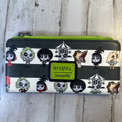 Loungefly Beetlejuice Chibi Faux Leather Halloween Wallet